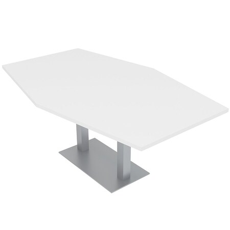Skutchi Designs 45.25 in W, 71.5 in L, 29 in H, Engineered Wood Top, White HAR-HEX.IR-46x72-DOU-XD09